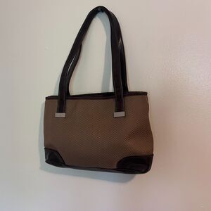 The Sak Brown Purse Bag Woven Double shoulder straps